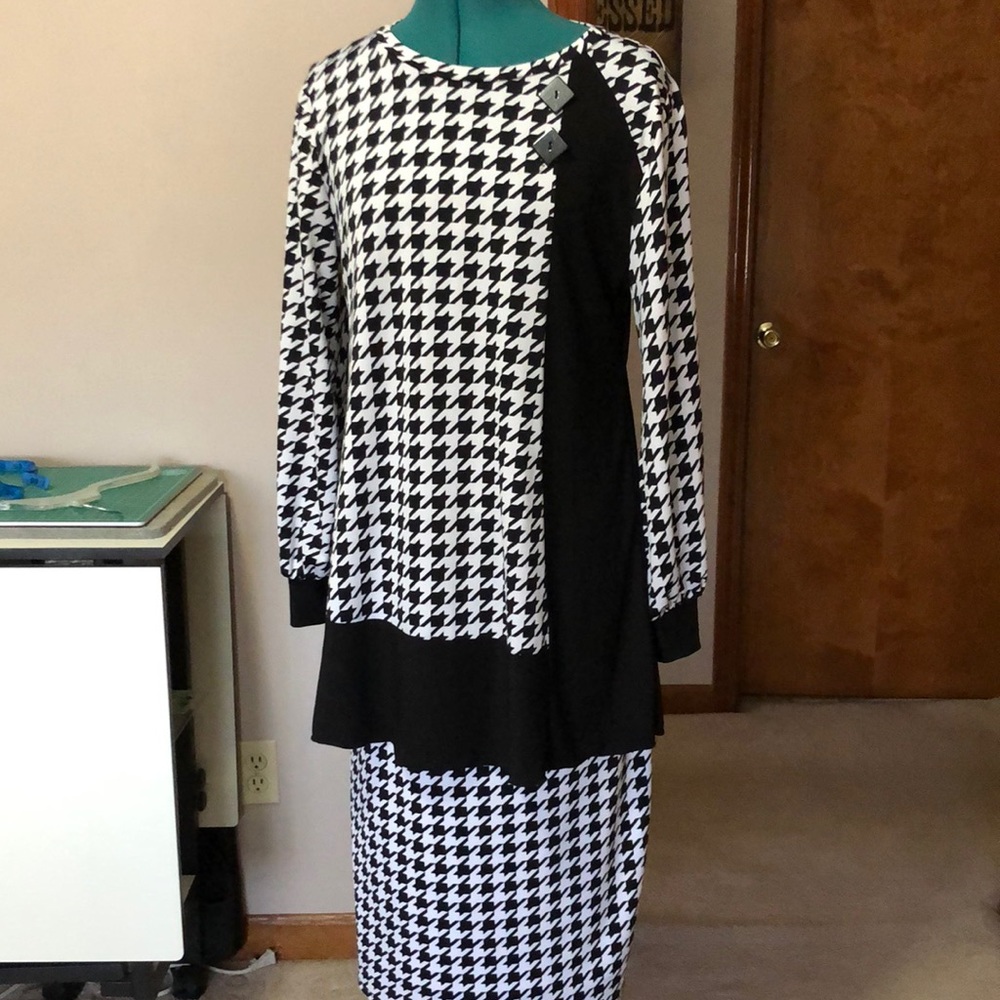 Top and skirt